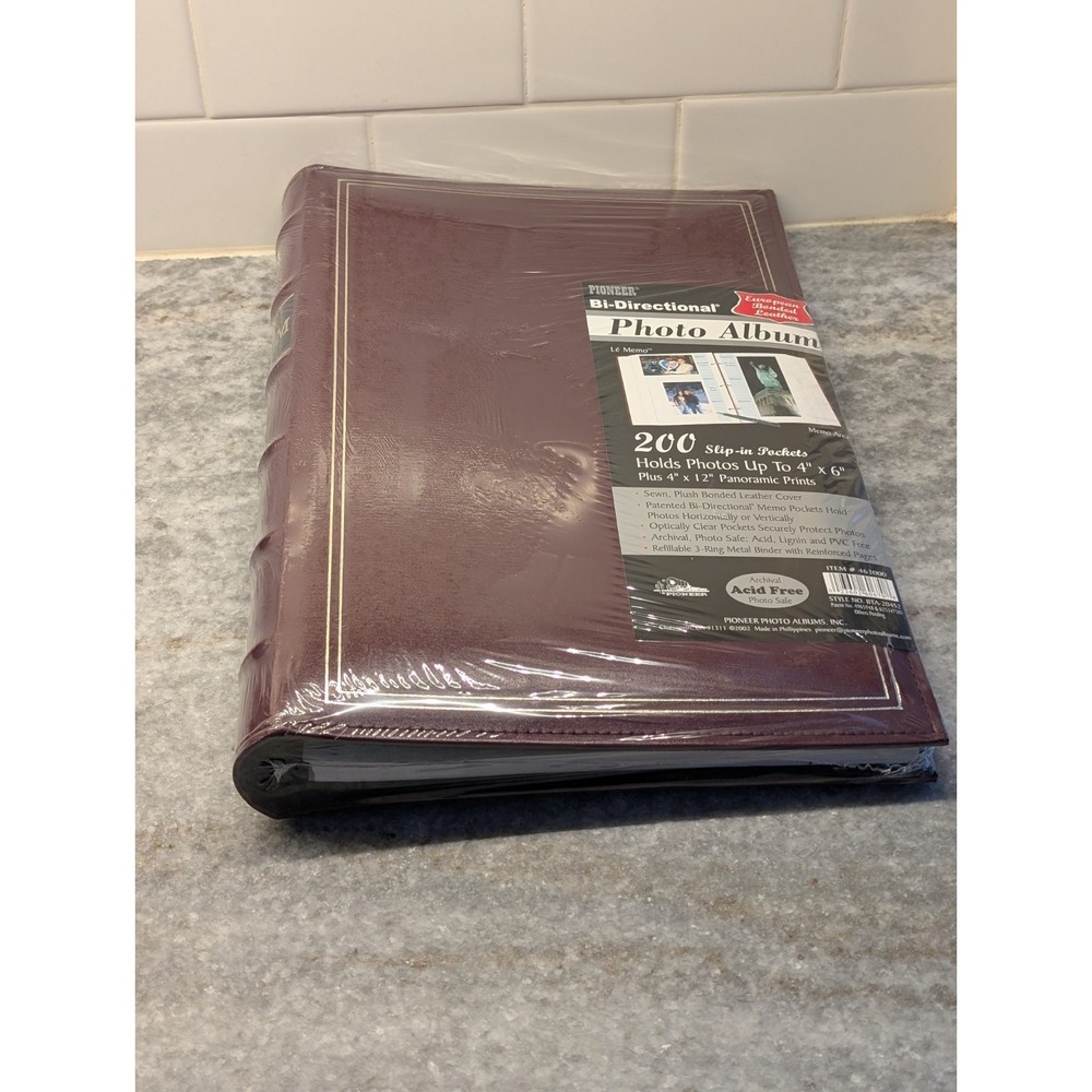 SEALED Pioneer Bonded Leather Photo Albums Holds 200(4x6) #463000